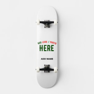 SKATE MARCA VERIFICADA BRANCA PERSONALIZÁVEL MODERNA