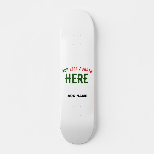 SKATE MARCA VERIFICADA BRANCA PERSONALIZÁVEL MODERNA (Frente)