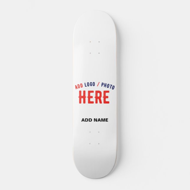 SKATE MARCA VERIFICADA BRANCA PERSONALIZÁVEL MODERNA (Frente)