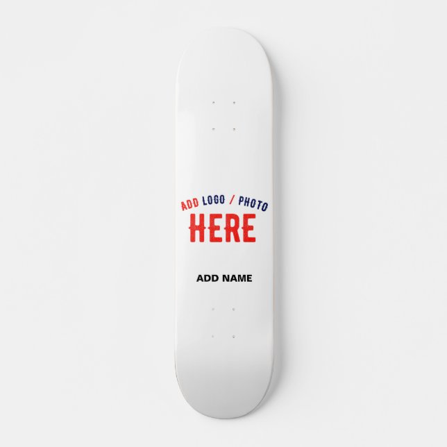SKATE MARCA VERIFICADA BRANCA PERSONALIZÁVEL MODERNA (Frente)