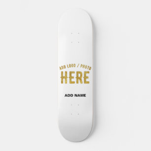 SKATE MARCA VERIFICADA BRANCA PERSONALIZÁVEL MODERNA