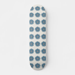 Skate Margarida Azul e Creme