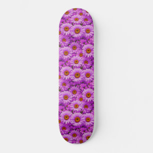 Skate Margaridas florais magenta rosa escuro elegantes