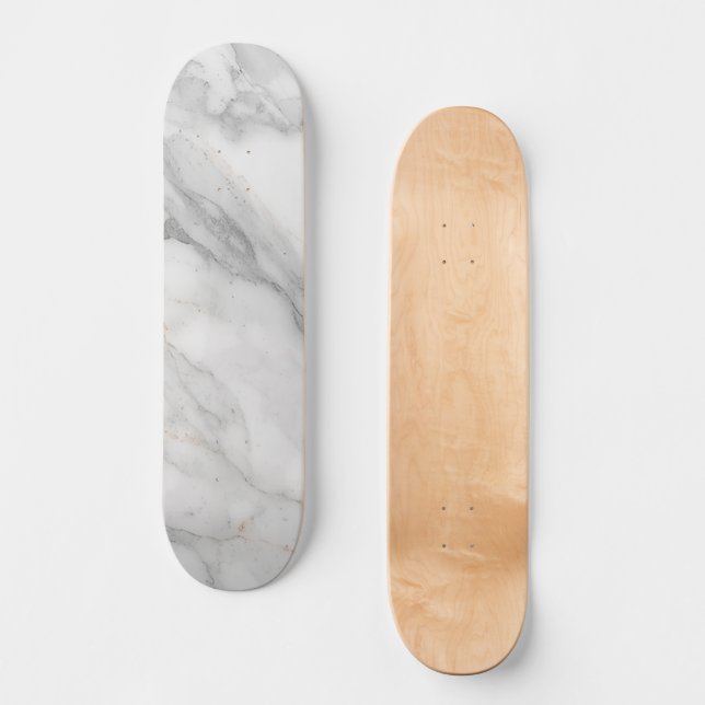 Skate Mármore Branco (Frente)