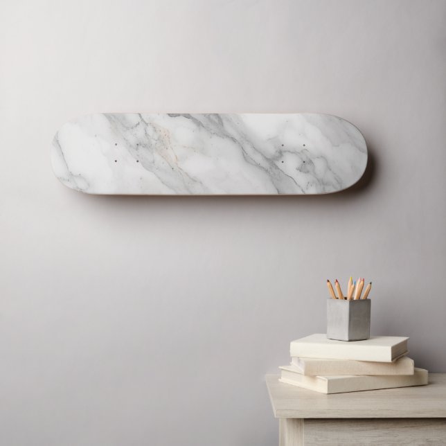 Skate Mármore Branco (Arte de parede (Horz))