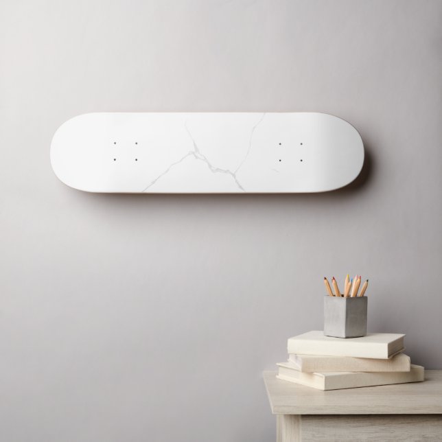 Skate Mármore Branco  (Arte de parede (Horz))