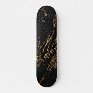 Skate Mármore Dourado negro legado