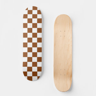 Skate Marrom e branco verificados