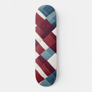 Skate Marrom e fundo azul com texturas