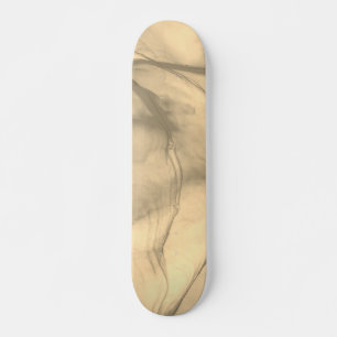 Skate Marrom em camadas / Ouro