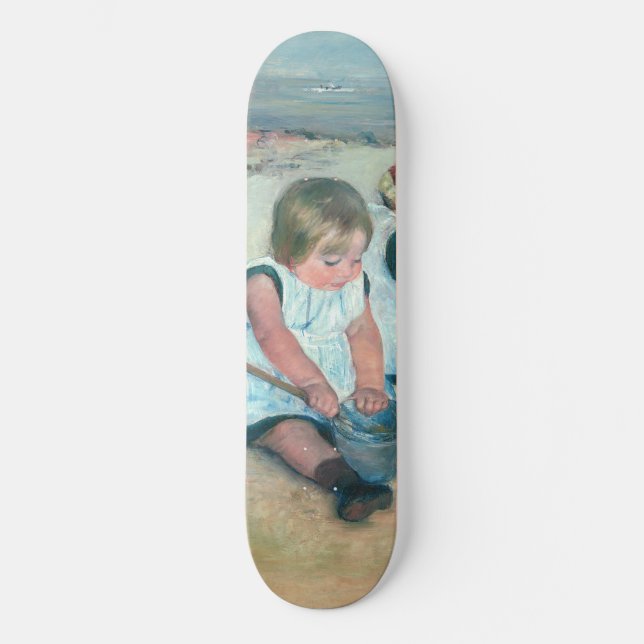 Skate Mary Cassatt - Crianças Brincando na Praia (Frente)