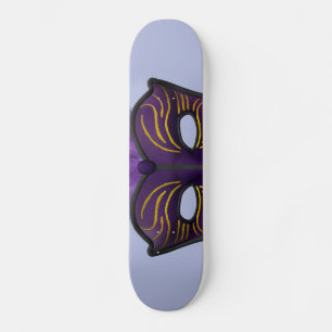 Skate Máscara de Carnaval de Mascarada Roxa Arte de Fest