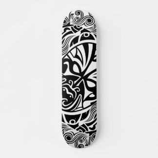 Skate Máscara Tribal Dark Waters Arte de Horror Oceânico