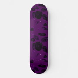 Skate Mazipoodles Peixes Rosas Violeta Preto