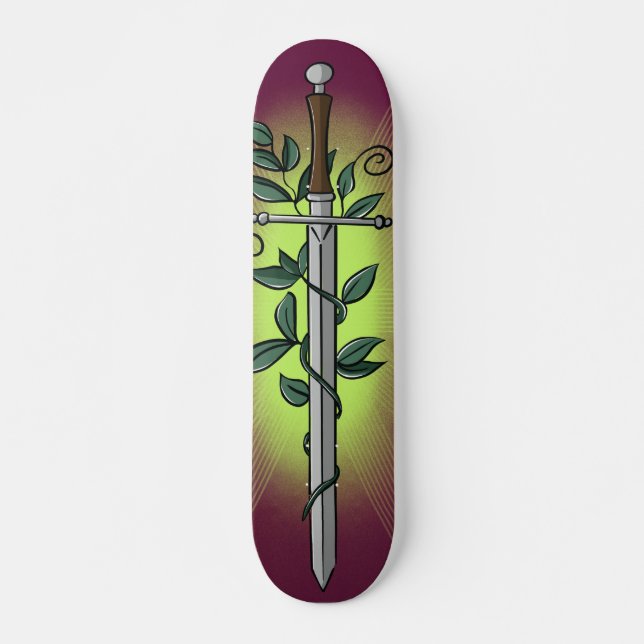 Skate Medieval Sword & Vine  (Frente)