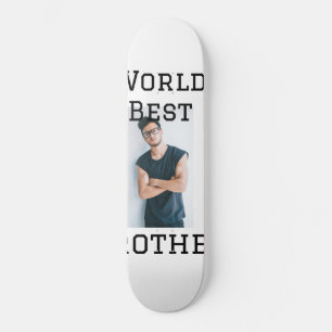 Skate Melhor irmão do mundo adiciona nome texto esportes