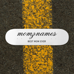 Skate Melhor Mãe Personalizada Nome De Caligrafia