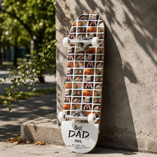 Skate Melhor Papai 6 Colagem de Fotos Família Padrão de