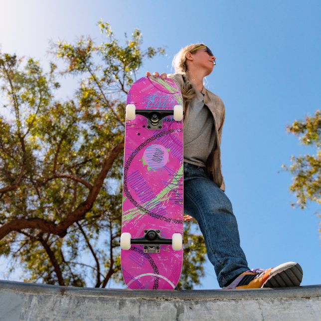 Skate Memórias da Infância Arte Abstrata (Ao ar livre 1)