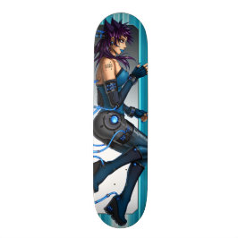 Skate Menina do Anime da ficção científica