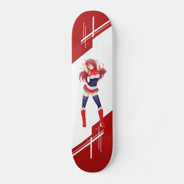 Skate Menina do Anime de Tailândia Manga vestida na (Frente)