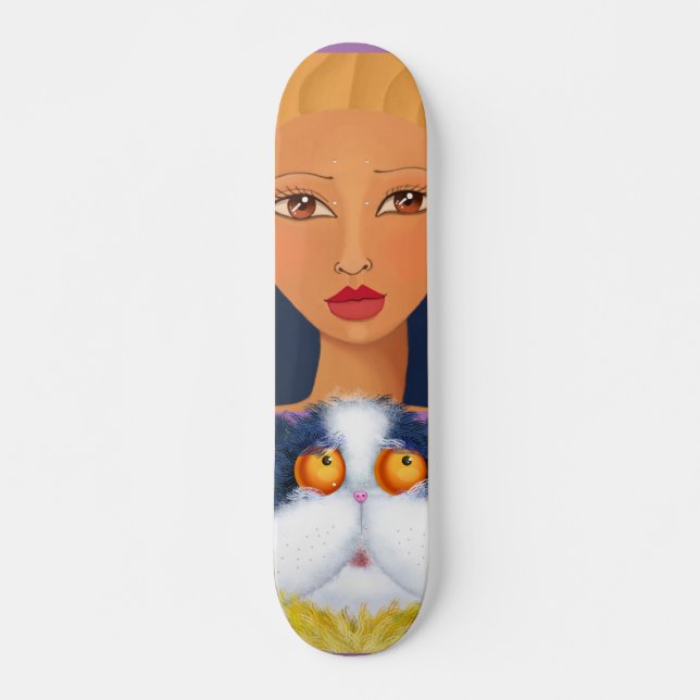 SKATE MENINA E SKATEBORDS DE GATO (Frente)