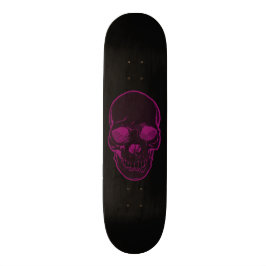 Skate Meninas abstratas rosa & preto dos gráficos do