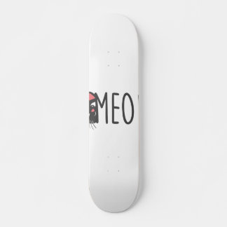 Skate Meow cat - Escolher cor de fundo