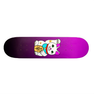 SKATE MEOWIES COM SORTE CAT MANEKI NEKO FUSCHIA / PRETO