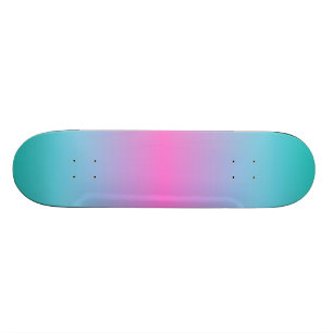 Skate Mermaid rosa giro-ombre rosa Fuchsia turquoise