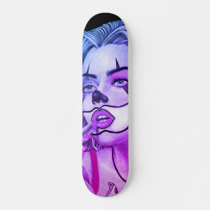 Skate Mesa-Maquiagem Rosa de Maquiagem Bonita
