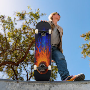 Skate Meteorito Flamejante