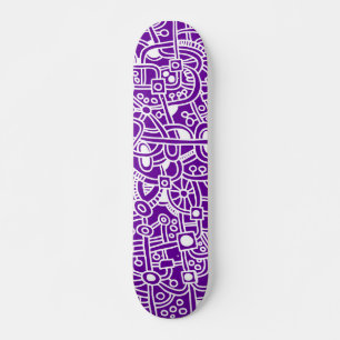 Skate Metrópolis I - Branco em Roxo