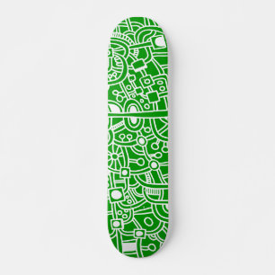 Skate Metropolis III - Branco sobre Verde