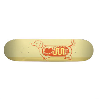 Skate Mim cães de salsicha do coração
