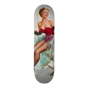 Skate Miss Sylvania Garota Pin-Up