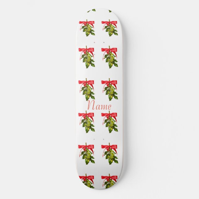 Skate Mistletoe Feliz Natal Thunder_Cove (Frente)