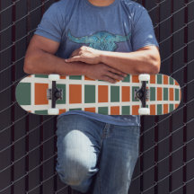 Moda de Rua Geométrica dos Anos 90 Laranja Queimad