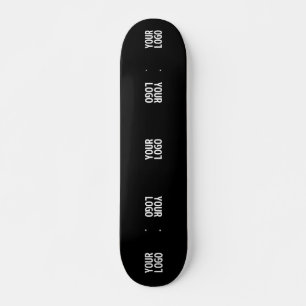 Skate Modelo de padrão de logotipo moderno único Preto