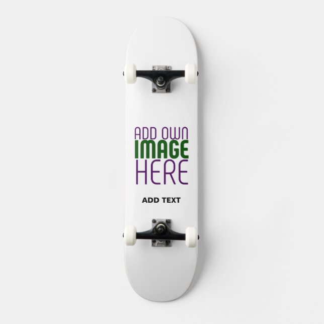 SKATE MODELO DE TEXTO DE IMAGEM BRANCA SIMPLES EDITÁVEL  (Frente)