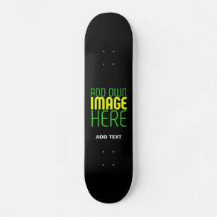 SKATE MODELO DE TEXTO DE IMAGEM NEGRA SIMPLES EDITÁVEL M