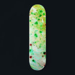 Skate Modelo Trendy Yellow Green Modern Abstrato<br><div class="desc">Vazio de Arte Moderna modelo Verde Amarelo Abstrato com Tendy.</div>