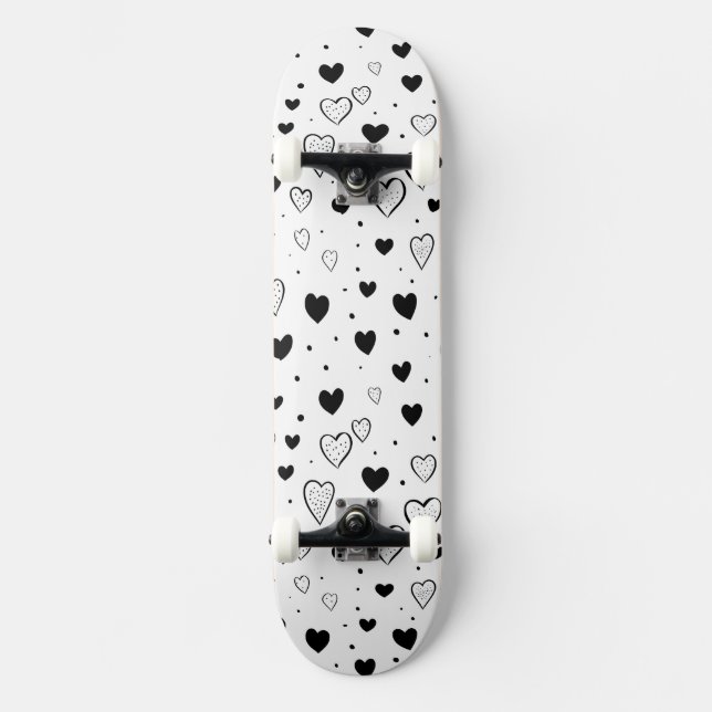 Skate Modern Hearts Pattern (Frente)