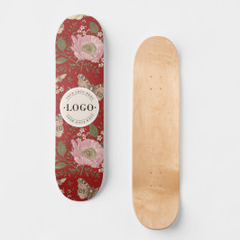 Skate Modern Trendy Wildflower Floral Monograma Botânico