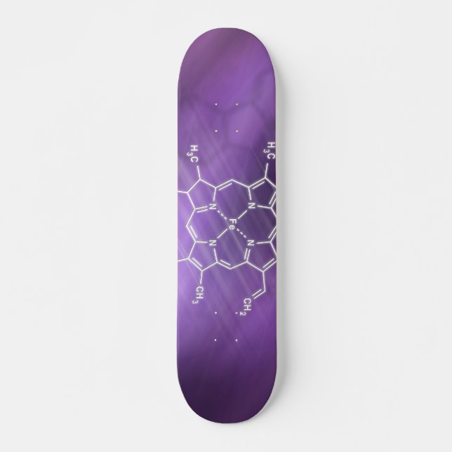 Skate Molécula heme Fórmula química estrutural (Frente)