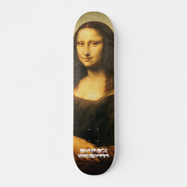Skate Mona Lisa, armas abstratas (Frente)