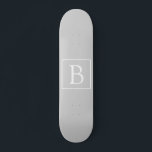 Skate Monograma de Cinzas leves simples<br><div class="desc">Obrigado pela sua compra!</div>