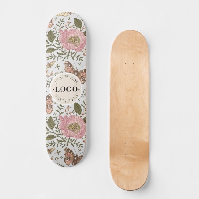 Skate Monograma Floral Botânico de Flores Silvestres Mod (Frente)