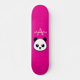 Skate Monograma Personalizado de Urso Panda Bastante Bas