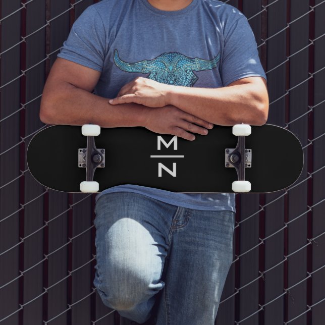 Skate Monograma pessoal personalizável (Ao ar livre 3)